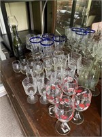 Large Lot Of Glasses