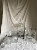 10 Pieces Of Glass Ware
