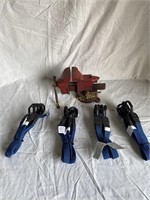 Table Vise And 4 Bungie Straps