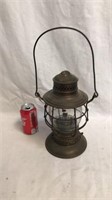 CRR brass lantern with etched globe
