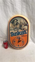Sunkist soda clock