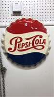 19 inch Pepsi cap sign by Stout