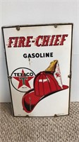 1940 Texaco fire chief pump sign