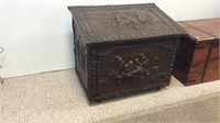 Brass covered wood box