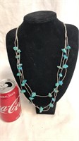 Sterling silver and turquoise necklace