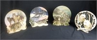 4 3D Native American Style Collector Plates