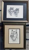 Jan Jellins & Doug Kraatz Wolf Artwork