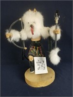 Signed Navajo "Wolf" Kachina Doll