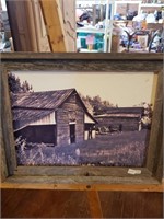 18.75X15.5" RUSTIC FRAMED CANVAS
