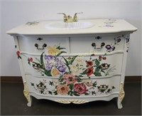 Bathroom Sink Up Cycled Vintage Dresser