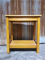 Wooden side table 25"W X 14" D X 27" H