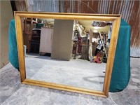 HEAVY Wood framed Mirror