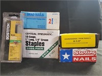 Miscellaneous Lot of Nails and Staple
