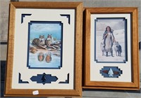 Pair Of B.A. Roberts Prints With Arrowheads