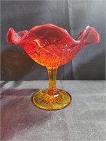 Vintage Maganese Glass Candy Dish