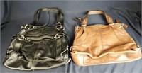 Black And Brown Ladies Leather Fossil Purses