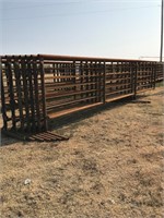 24’ free standing panels with 12’ gates