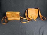 2 Leather Fossil Hand Bags