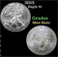 2015 Eagle $1 Grades Mint State