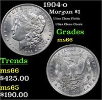 1904-o Morgan $1 Grades GEM+ Unc