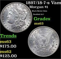 1897/18-7-s Vam 2 Morgan $1 Grades Select Unc