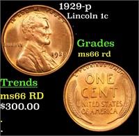 1929-p Lincoln 1c Grades GEM+ Unc RD