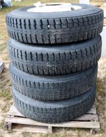 Set of 4 Goodyear 11R22.5 Tires
