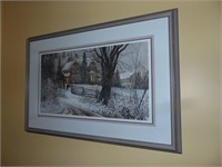 Winter Setting Framed Artwork - D.R. Laird 63/480
