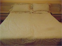 King Bed, Head Boards, 2 Nightstands (wooden)