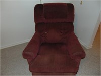 Burgandy Rocker-Recliner Chair
