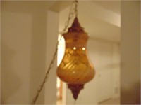 Decorative Amber Hanging Lamp