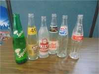 6 Collectable Pop Bottles