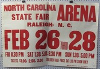 North Carolina State Fair Arena Raleigh Poster