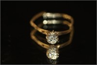 10K Yellow Gold Diamond Ring (broken)