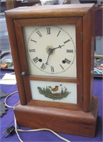 mantle clock with reverse painting