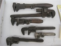 6 nut wrenchs / pipe wrenchs