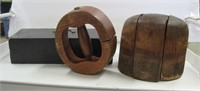antique wood hat form,  hat stretcher  box