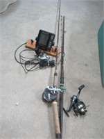 Garcia & Daiwa fish poles and reels