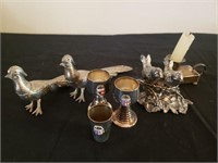 Bird shakers & shot glasses