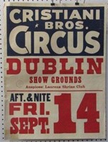 Cristiani Bros Circus Dublin VA Poster