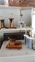 7 Vintage women's bowling trophies, 67-72