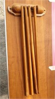 Vintage wood clothes dryer/ tie rack
