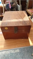 Wood box with Smokey bear badge