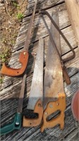 Diston hand saw and misc other hand saws
