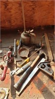 Oil cans, and misc tools