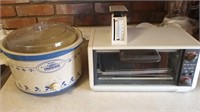 Rival Crock-Pot, toaster oven, and dietetic scale