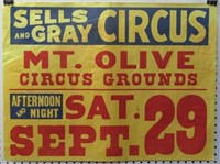 Sells and Gray Circus Mount Olive NC