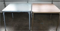 Two Folding Card Tables