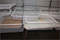 Large Lot of Ventilated  Wire Drawer Baskets ~ 12