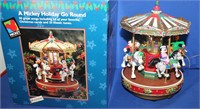 Mr. Christmas Mickey Holiday Go Round w/Box